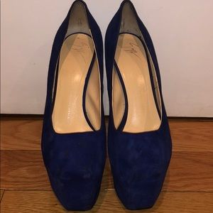 Giuseppe Zanotti suede platform pumps size 38.5